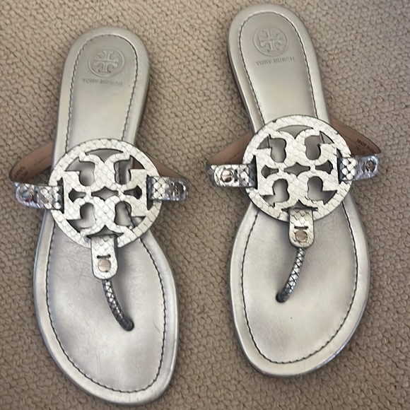 Tory Burch Silver Flat sandals - Picture 2 of 2
